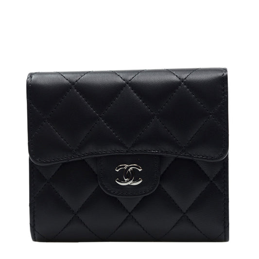 Chanel Short Button Wallet A82288LBLK 13083