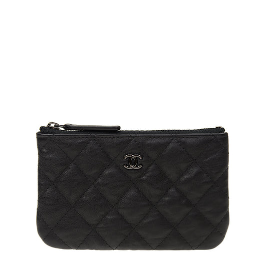 Chanel Coin Purse A82365BLKGY 5674