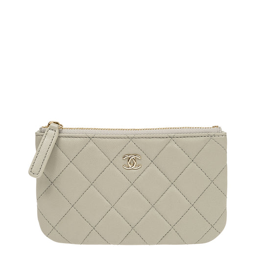 Chanel Short Zipper Wallet A82365LGYGP 2201