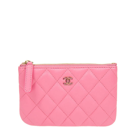 Chanel Short Zipper Wallet A82365LPINKPINK 2187