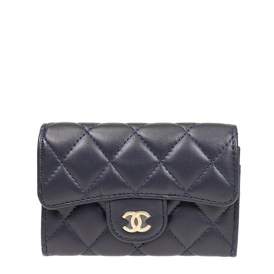 Chanel Short Button Wallet AP0214LNAVYGP 1500