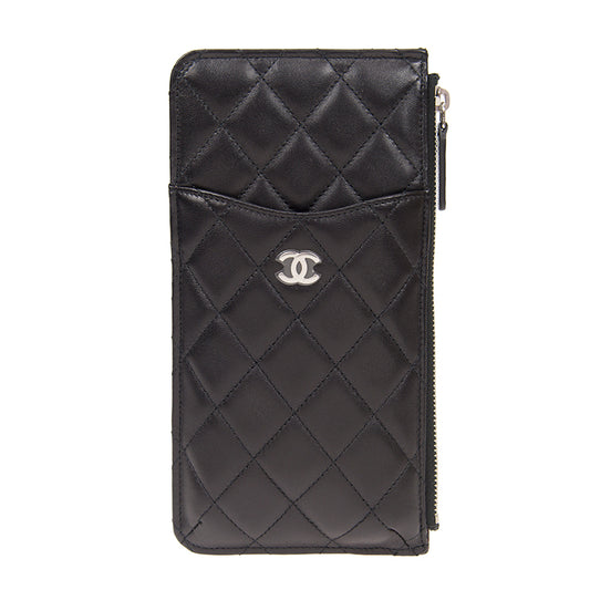 Chanel Long Zipper Wallet AP0225LBLKSS 1975