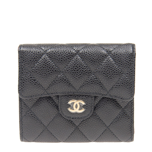 Chanel Short Button Wallet AP0231CBLKGP 15660