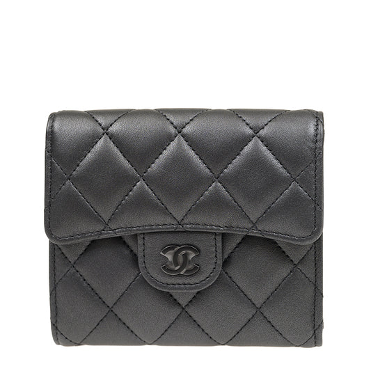 Chanel Short Button Wallet AP0231LMEBLKBLK 2710