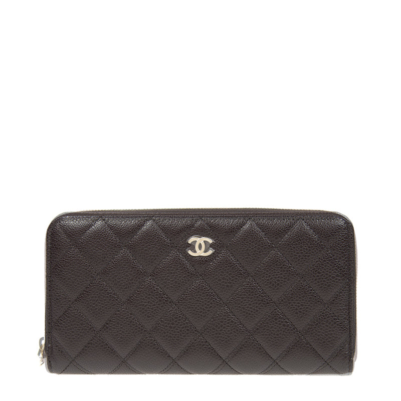 Chanel Long Zipper Wallet AP0242CBURGP 2390