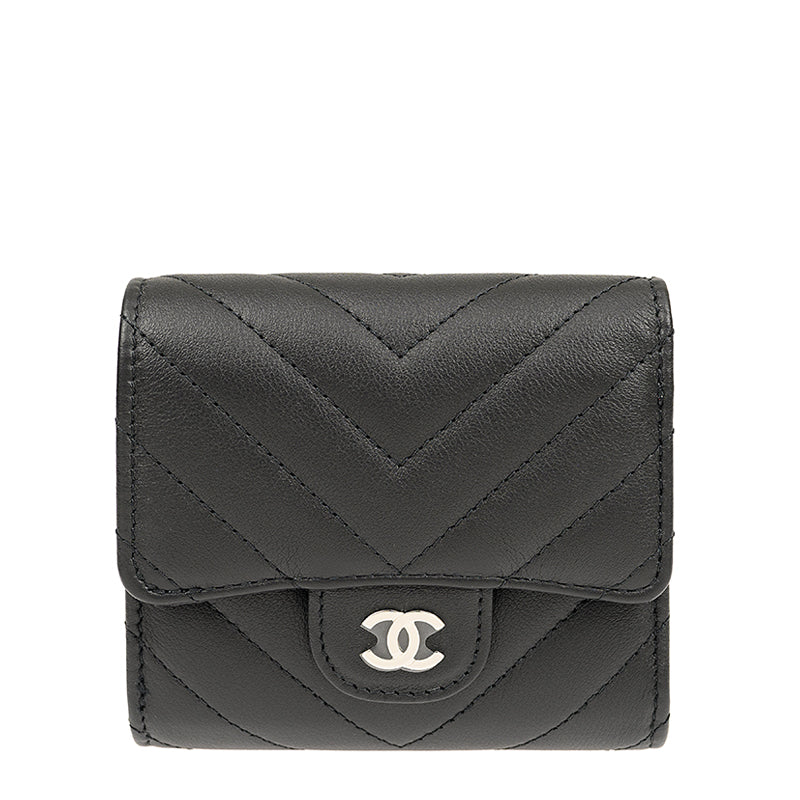 Chanel Short Button Wallet AP0712BLKSS 3374