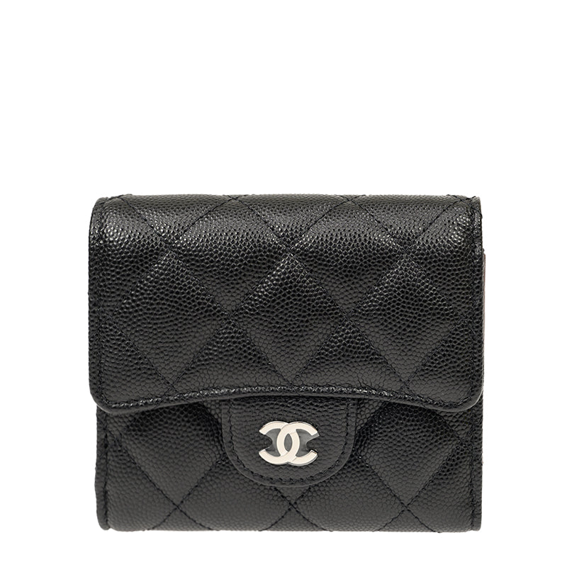 Chanel Short Button Wallet AP0712CBLKSS 1795