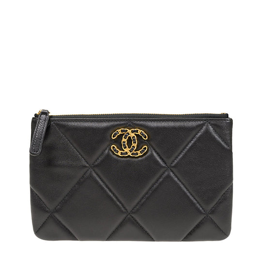 Chanel Short Zipper Wallet AP1059LBLKGP 2618