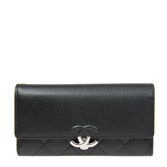 Chanel Long Button Wallet AP1172CBLKSS 2762