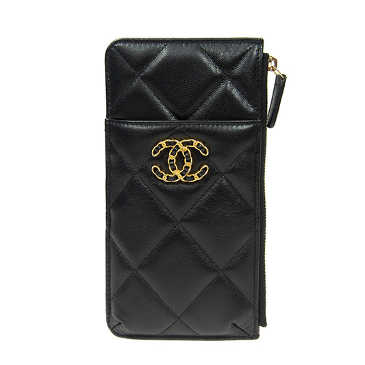 Chanel Long Zipper Wallet AP1182LBLKGP 5865