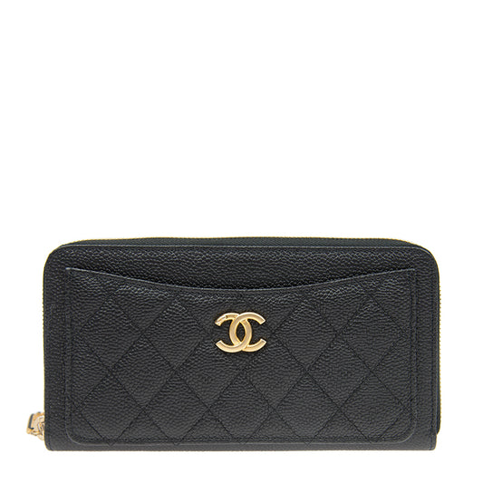 Chanel Long Zipper Wallet AP1425CBLKGP 1858