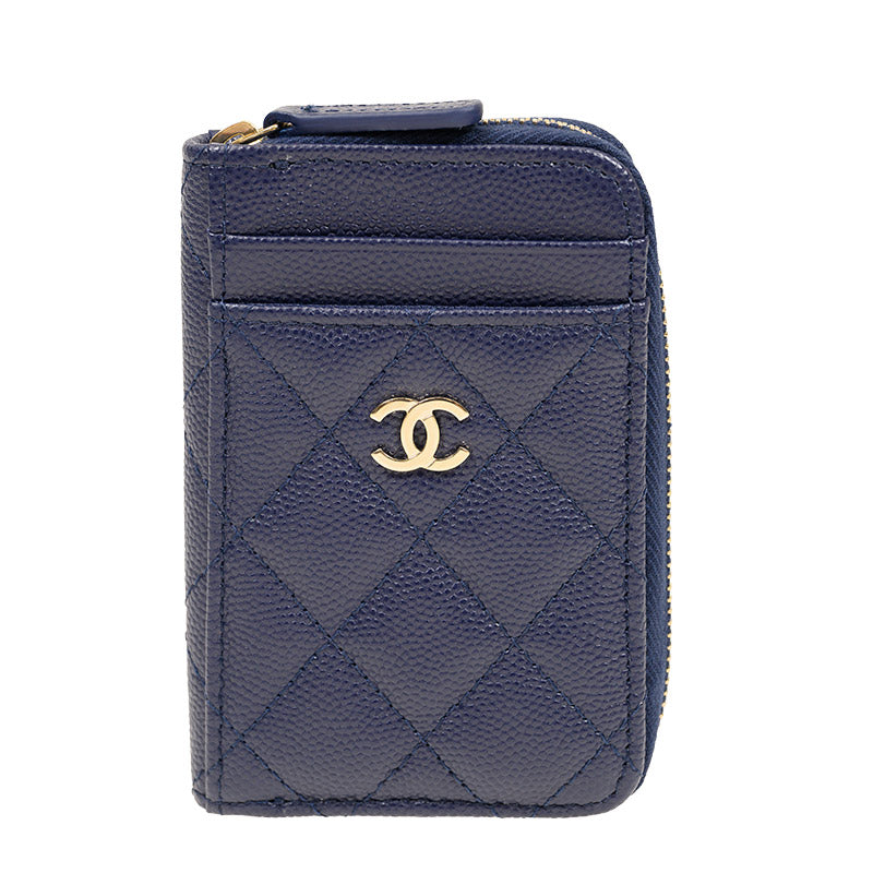 Chanel Short Zipper Wallet AP1650CNAVYGP 2460