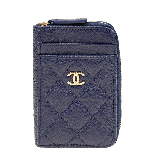 Chanel Short Zipper Wallet AP1650CNAVYGP 2460