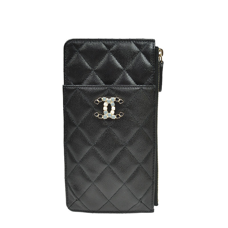 Chanel Long Zipper Wallet AP2042CBLKGP 2409