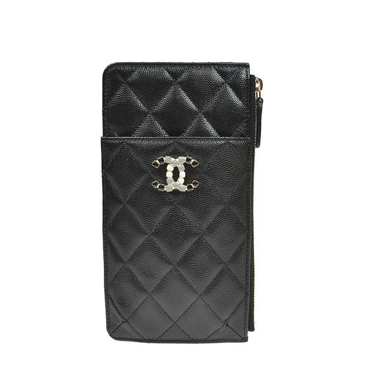 Chanel Long Zipper Wallet AP2042CBLKGP 2409