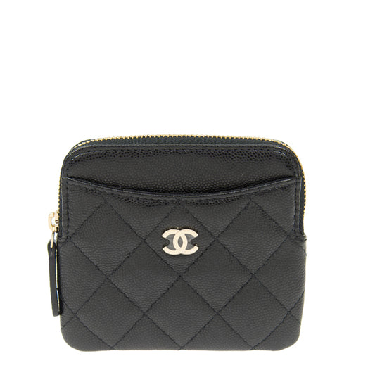 Chanel Short Zipper Wallet AP2061CBLKGP 6109