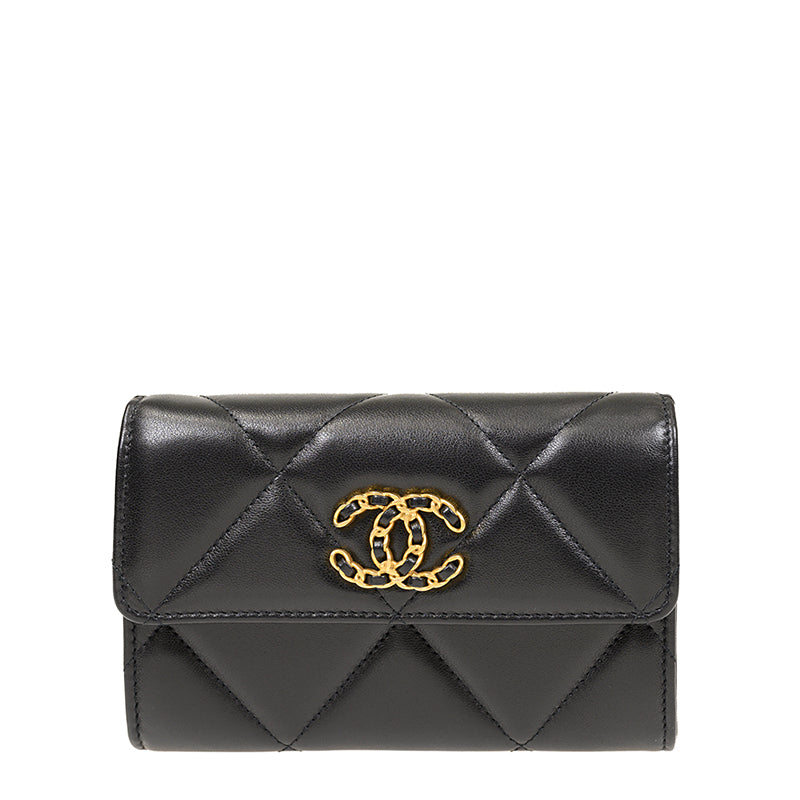 Chanel Short Button Wallet AP2700LBLKGP 1620