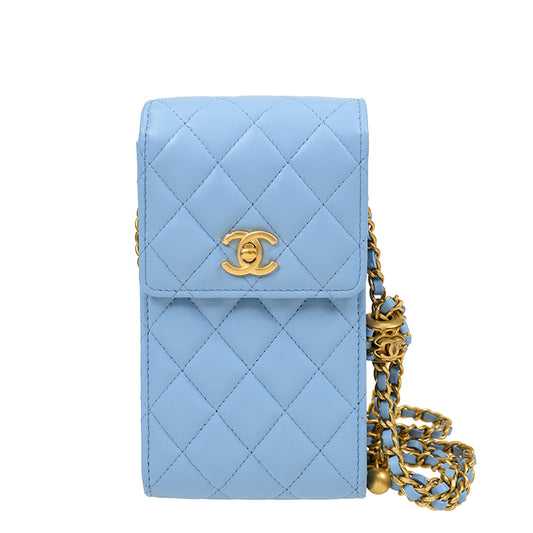 Chanel Long Button Wallet AP2705LLBLUGP 4776