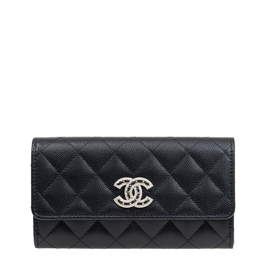 Chanel Long Button Wallet AP2739CBLKSS 2396
