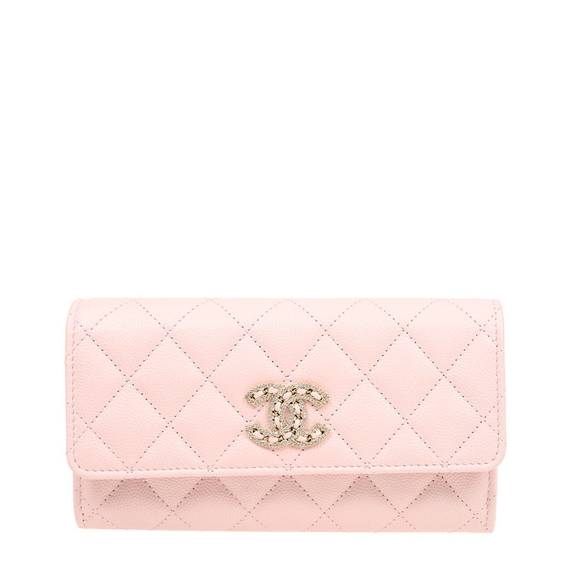 Chanel Long Button Wallet AP2739CPKSS 1296