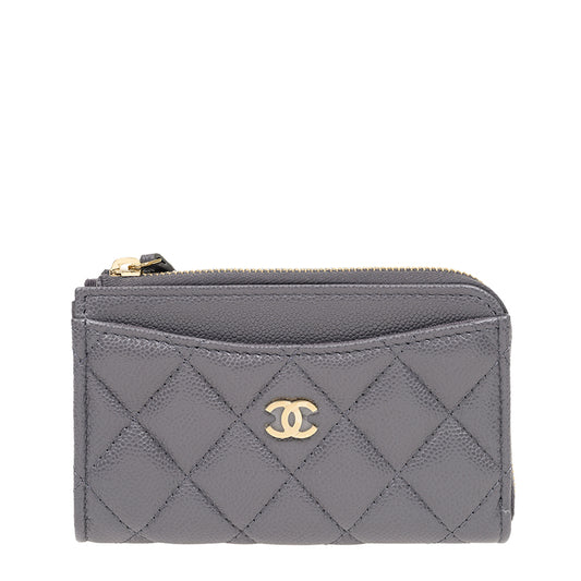 Chanel Short Zipper Wallet AP3179CGYGP 2352