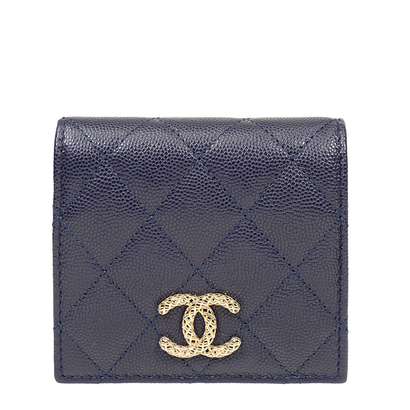 Chanel Short Button Wallet AP3185CBLUEGP 1629