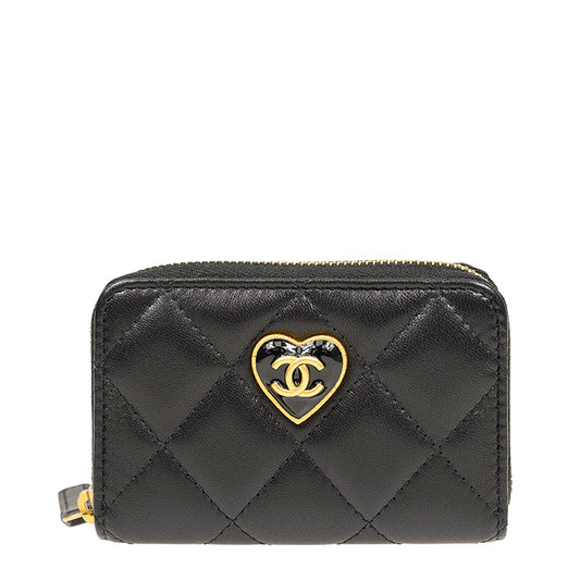 Chanel Short Zipper Wallet AP3294LBLKGP 1426
