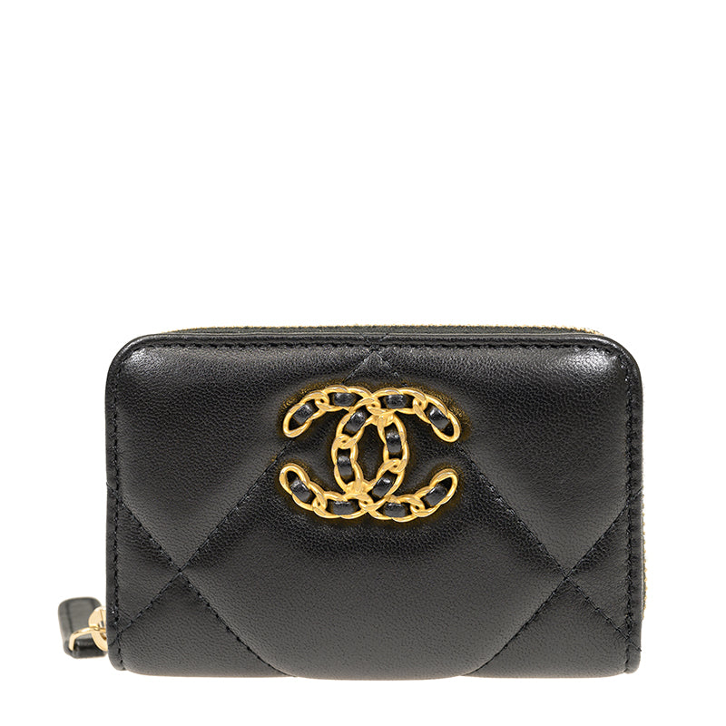 Chanel Short Zipper Wallet AP3362LBLKGP 3523