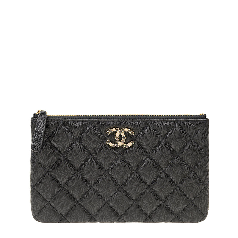 Chanel Long Zipper Wallet AP3611CBLKGP 1736