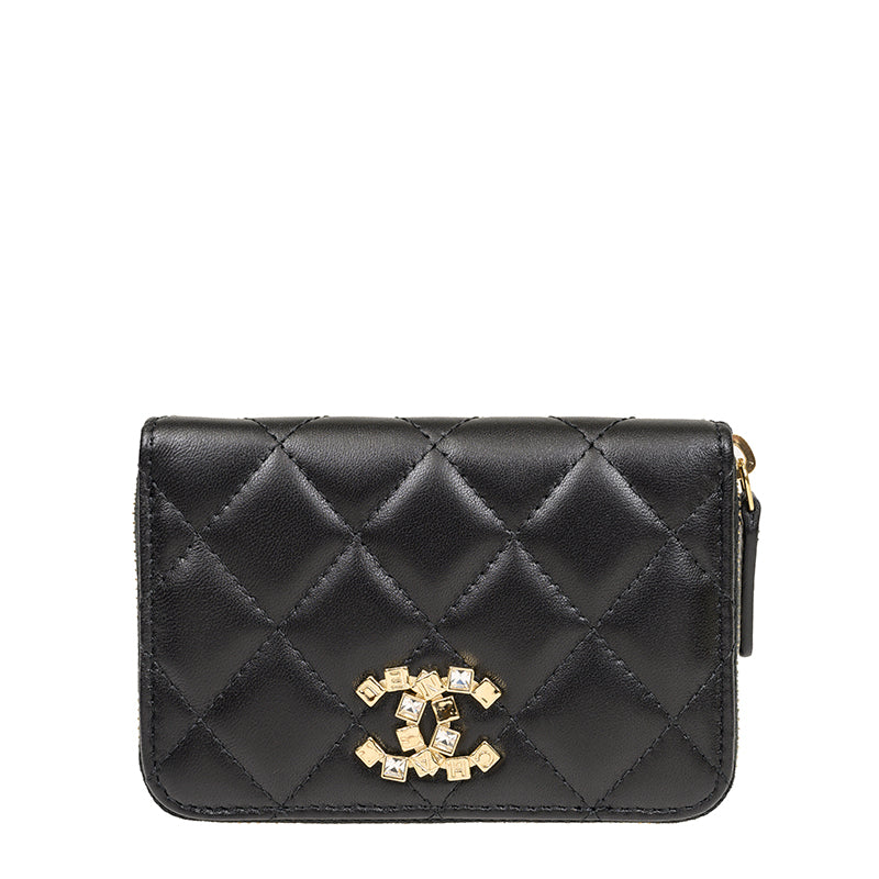 Chanel Short Zipper Wallet AP3840LBLKGP 1926