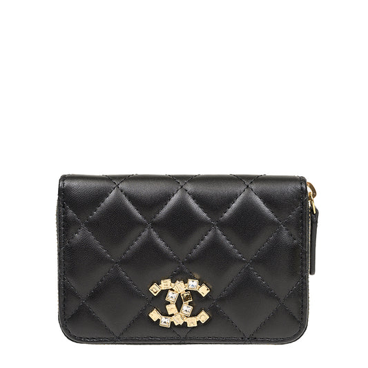 Chanel Short Zipper Wallet AP3840LBLKGP 1926