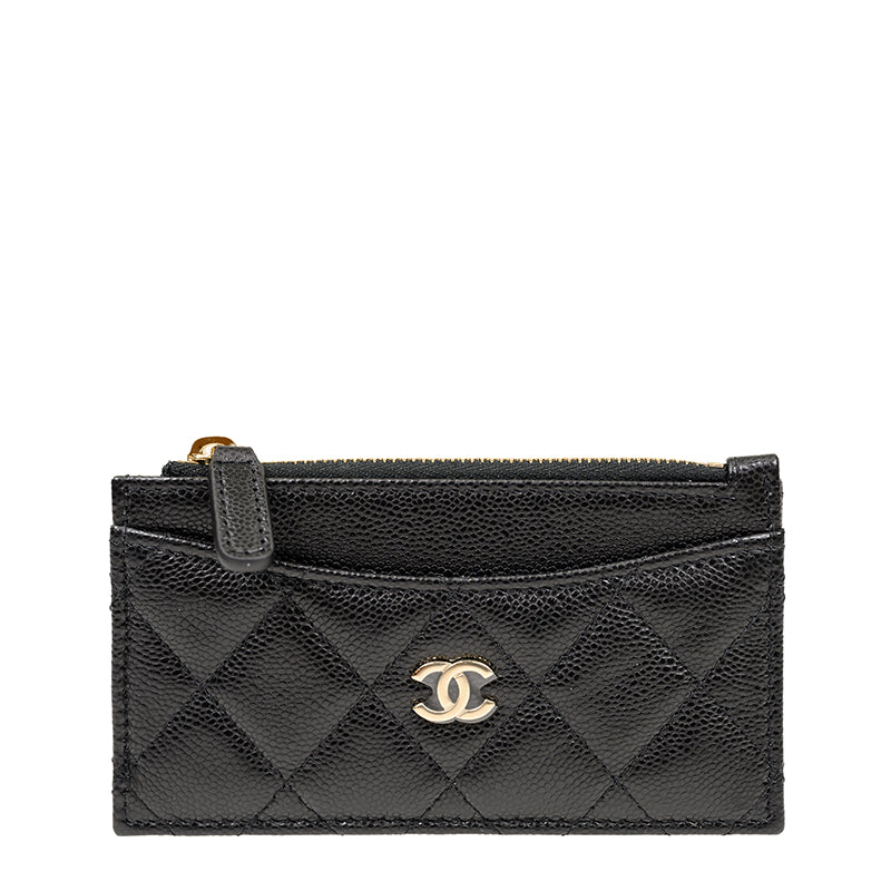 Chanel Short Zipper Wallet AP3881CBLKGP 1259