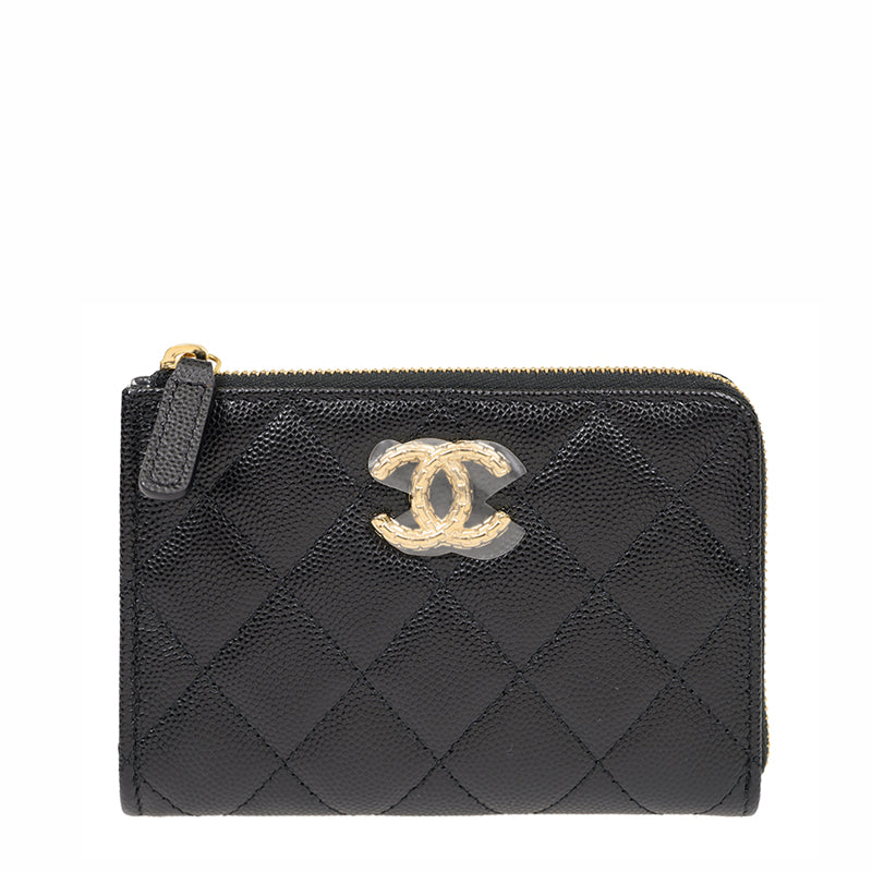 Chanel Short Button Wallet AP4092CBLKGP 1762