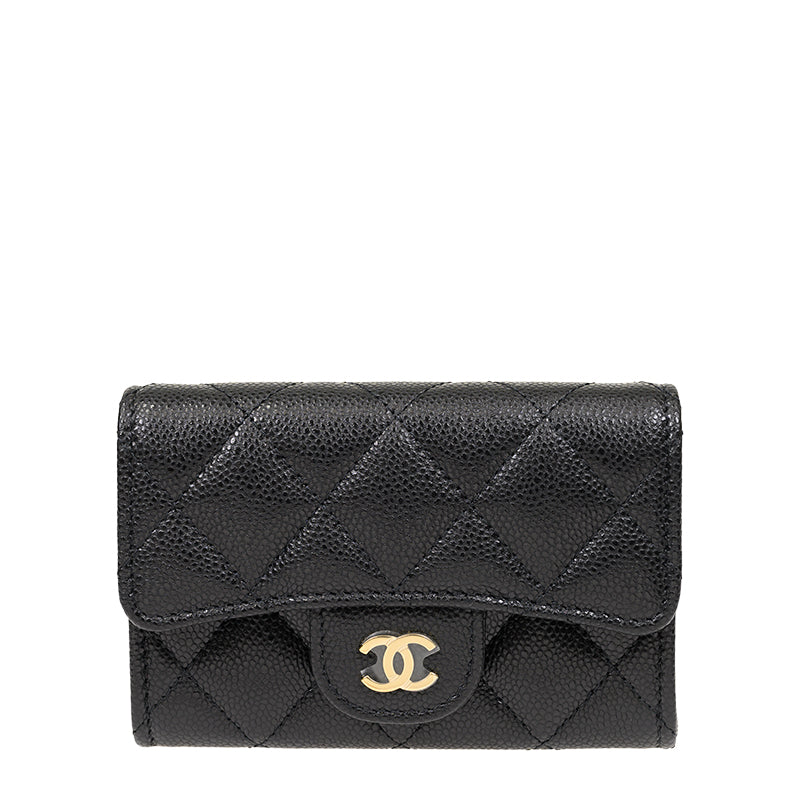 Chanel Short Button Wallet AP4096CBLKGP 2765