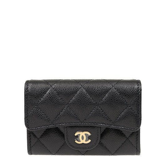 Chanel Short Button Wallet AP4096CBLKGP 2765