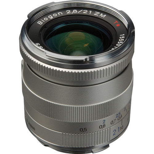 Zeiss Biogon T* 21mm f/2.8 ZM lens (Leica M mount / silver)
