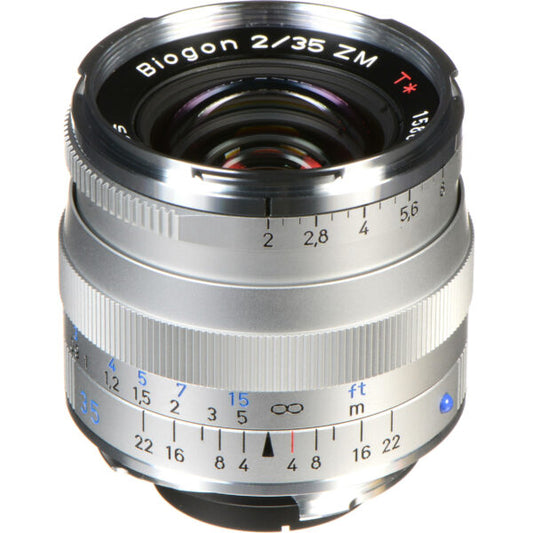Zeiss Biogon T* 35mm f/2 ZM lens (Leica M mount / silver)