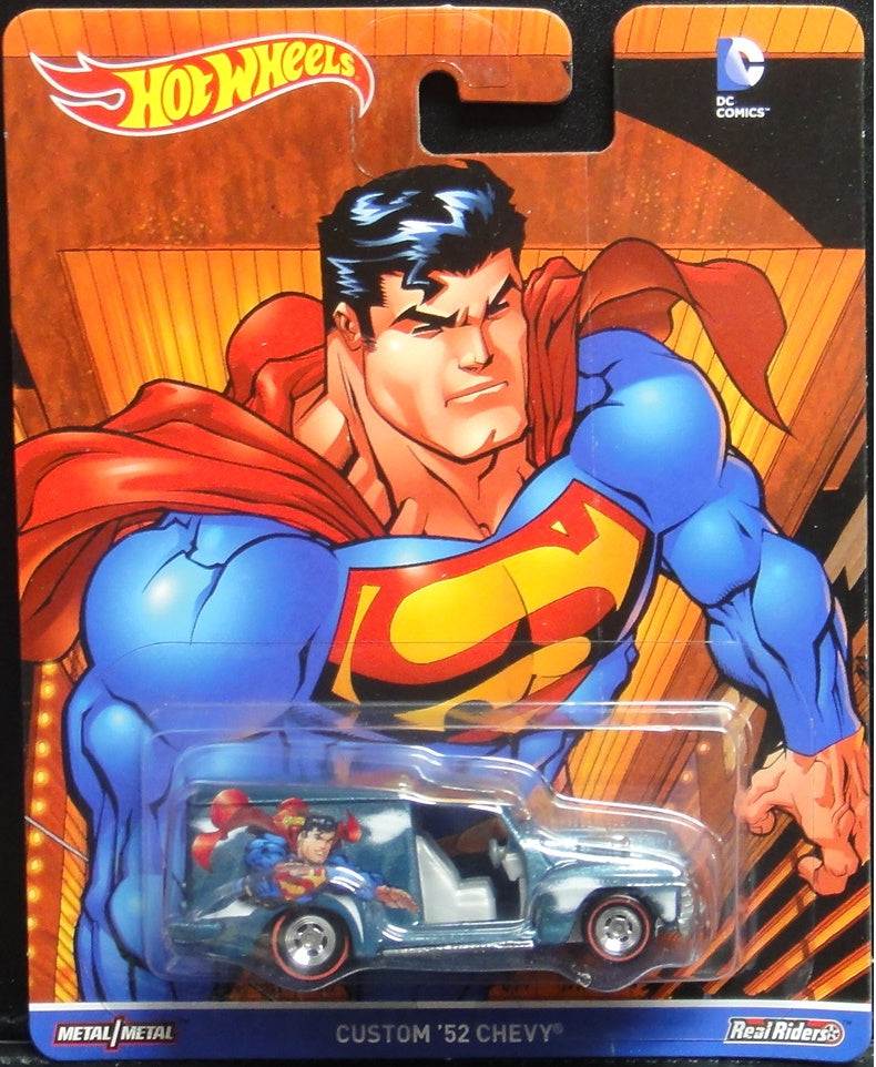 MATTEL HOT WHEELS DC COMICS REAL RIDERS SUPERMAN CUSTOM '52 CHEVY 25327