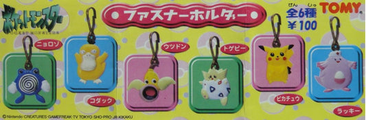 TOMY POKEMON FASTENER HOLDER GASHAPON All 6 types Gachapon 1123070691