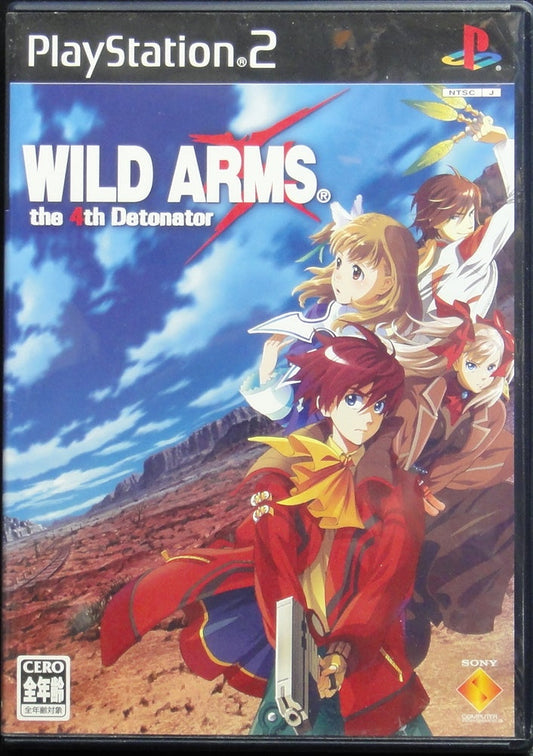 SONY COMPUTER ENTERTAINMENT SCEI SCE PLAYSTATION 2 PS2 GAME WILD ARMS THE 4TH DETONATOR SCPS15092