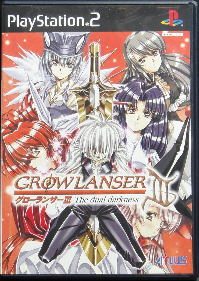 SONY COMPUTER ENTERTAINMENT SCEI SCE PLAYSTATION 2 PS2 GAME ATLUS GROWLANSER III THE DUAL DARKNESS SLPM62108