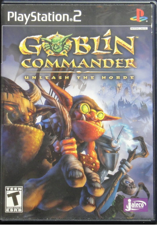 SONY COMPUTER ENTERTAINMENT SCEI SCE PLAYSTATION 2 PS2 BLOOD VIOLENCE GAME JALECO GOBLIN COMMANDER UNLEASH THE HORDE SLUS20792
