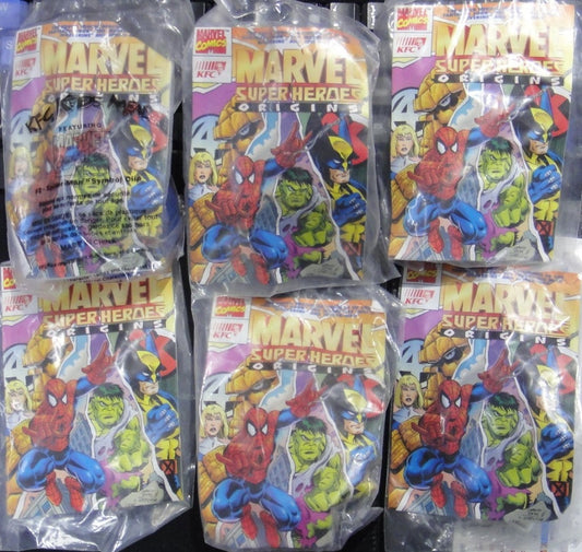 KFC TOY MARVEL COMICS SUPER HEROES ORIGINS HULK SPIDER-MAN FANTASTIC 4 WOLVERINE  1118425792
