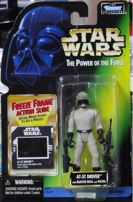 KENNER STAR WARS POWER OF THE FORCE AT-ST RIVER WITH BLASTER RIFLE AND PISTOL ACTION FIGURE