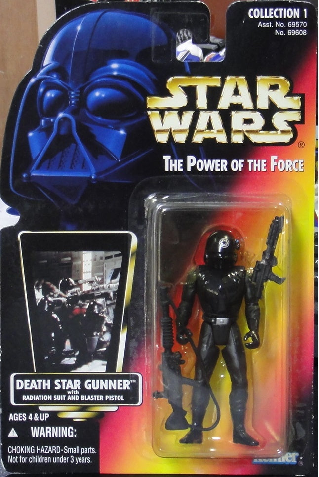 KENNER STAR WARS POWER OF THE FORCE DEATH STAR GUNNER WITH RADIATION SUIT AND BLASTER PISTOL 69608