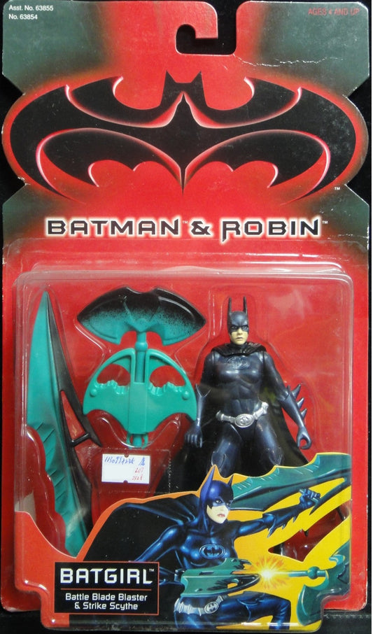 KENNER BATMAN AND ROBIN BATGIRL WITH BATTLE BLADE BLASTER AND STRIKE SCYTHE 63854  1130997235