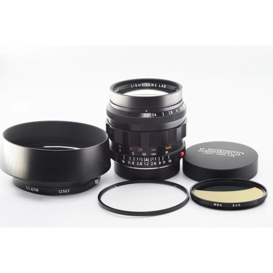 [Pre-order] Light Lens Lab 50mm f/1.2 ASPH “1966” (Leica M mount/aluminum body black paint)