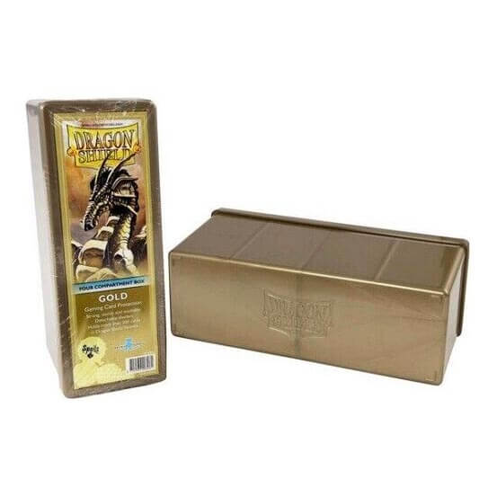 Dragon Shield 4-Compartment Box - Gold