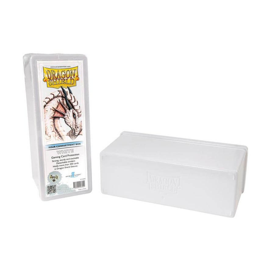 Dragon Shield 4-Compartment Box -White