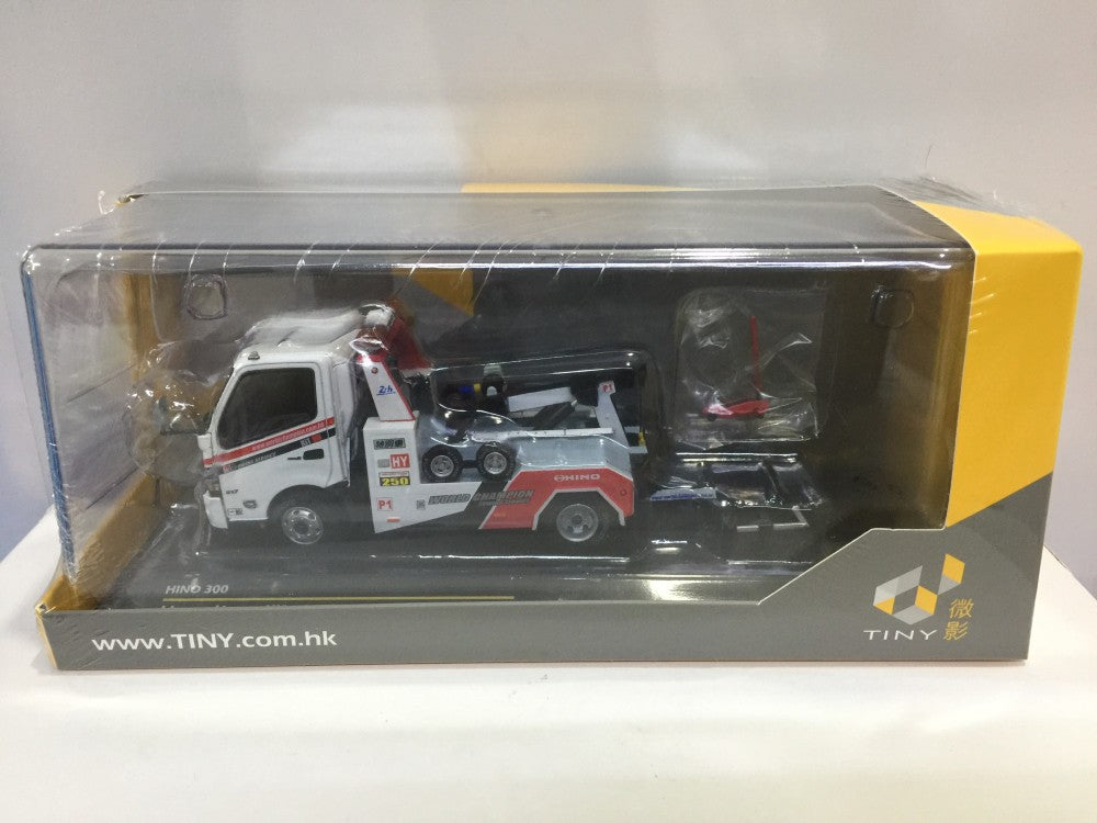 TOYEAST TINY 1/43 DIE-CAST MODEL CAR HINO 300 HONG KONG WORLD CHAMPION TOW TRUCK trailer ATC43090 12390